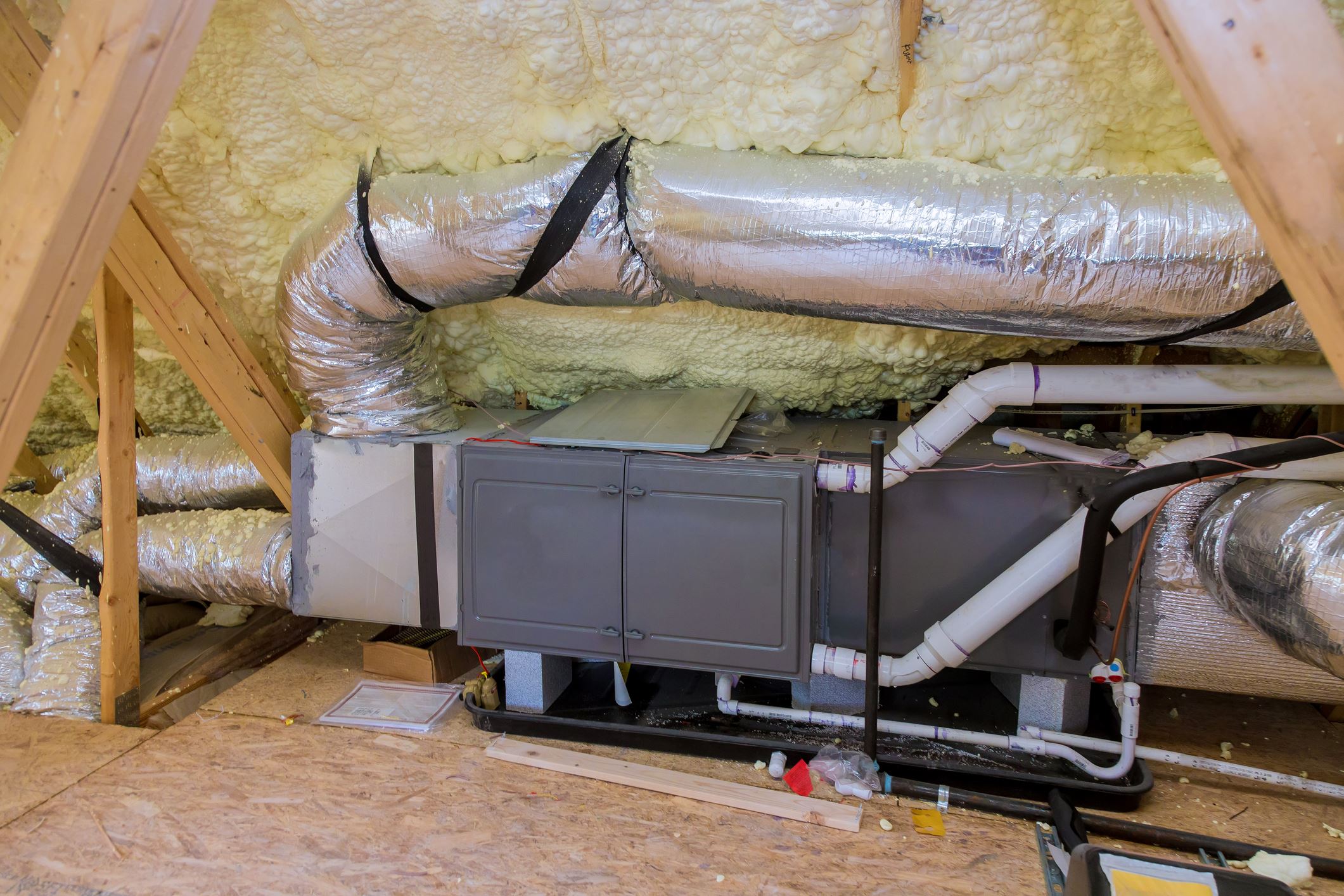 furnace in attic