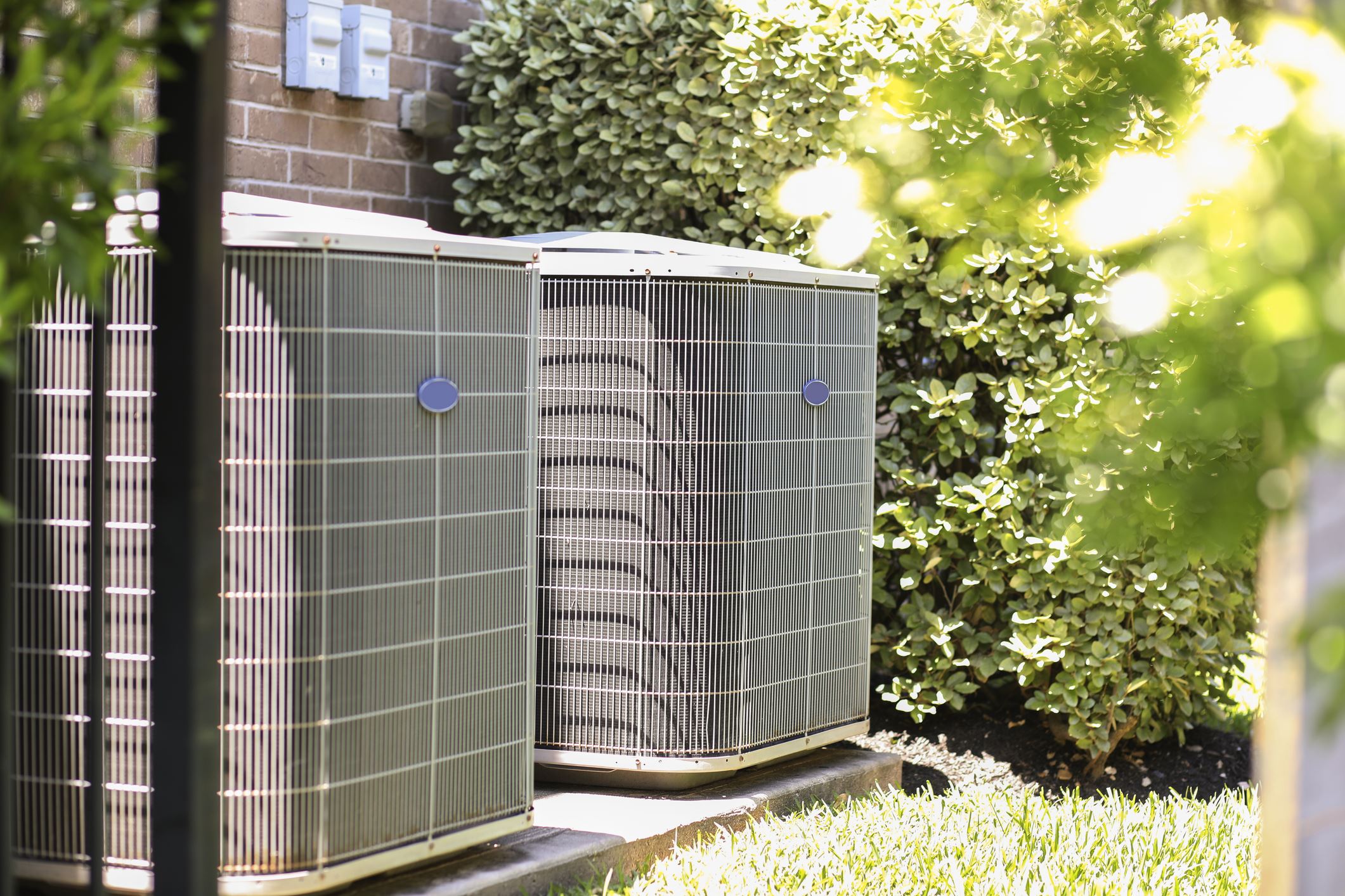 two outdoor ac units